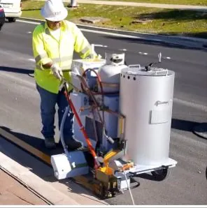 Equipo de aplicación manual de pintura termoplástica